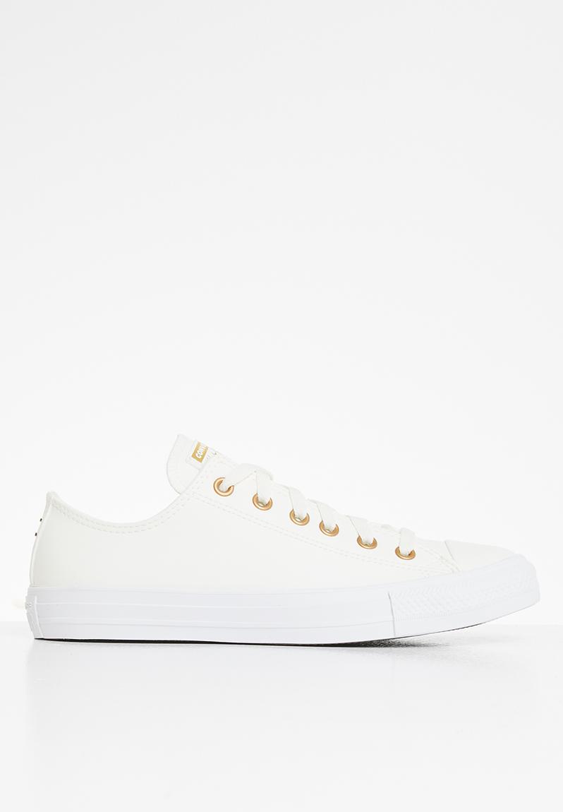 Chuck taylor all star ox - egret/gold/white Converse Sneakers ...