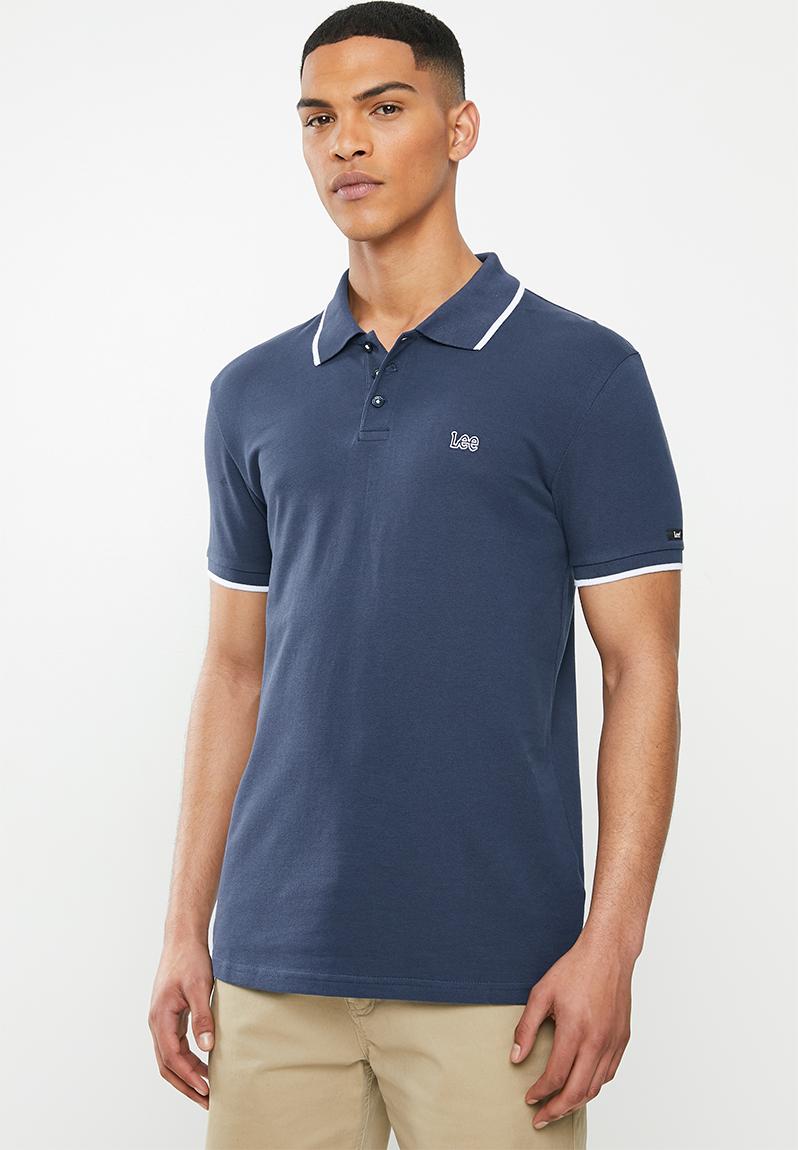 Icon polo - navy & white Lee T-Shirts & Vests | Superbalist.com