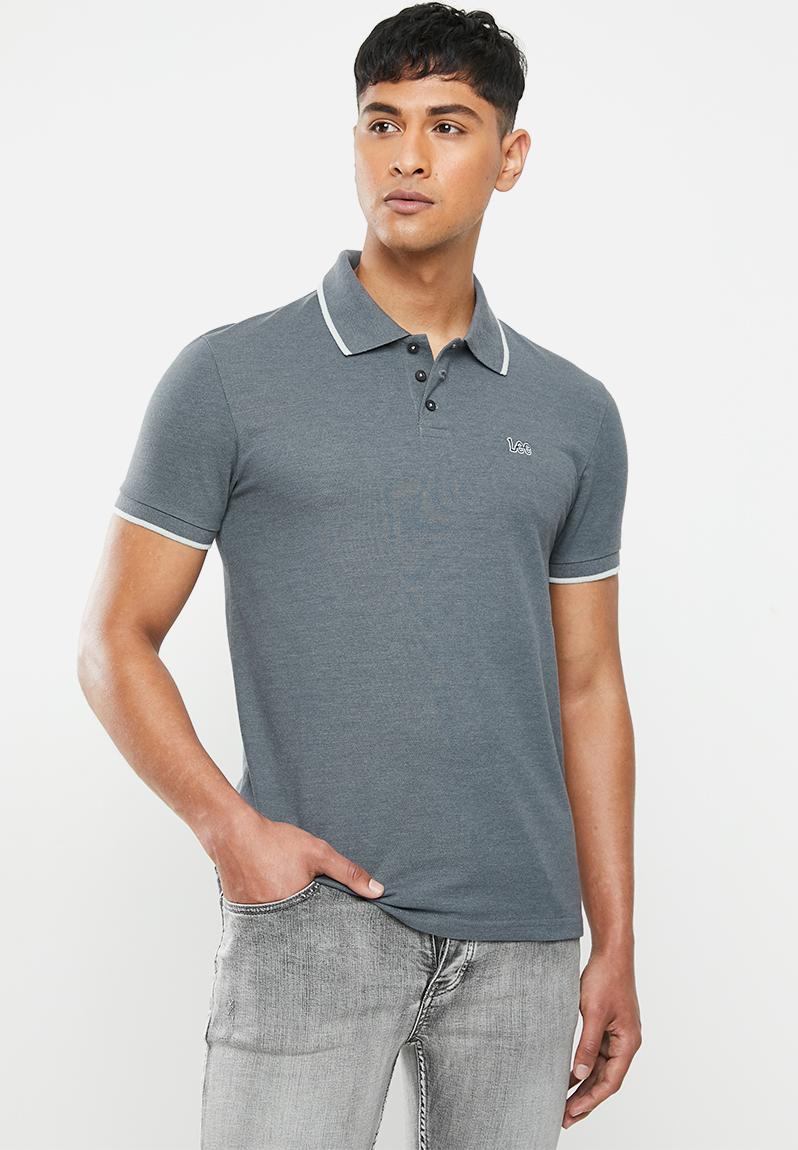 Icon melange polo - grey1 Lee T-Shirts & Vests | Superbalist.com