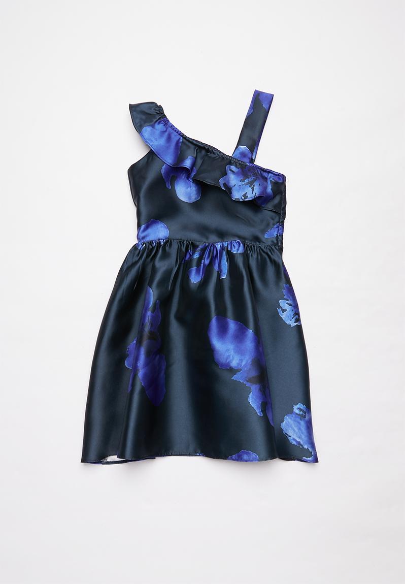 navy blue occasion dress