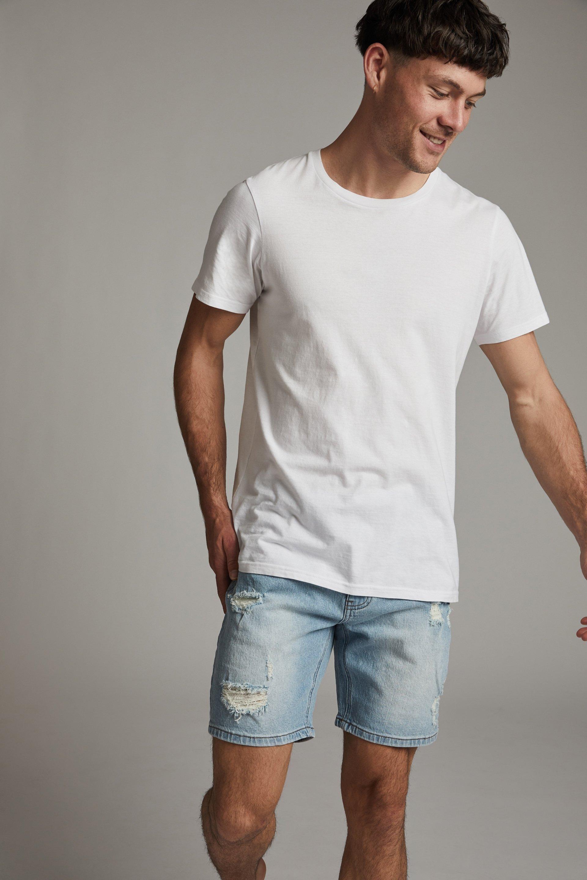 Straight short - vintage blue + rips Cotton On Shorts | Superbalist.com
