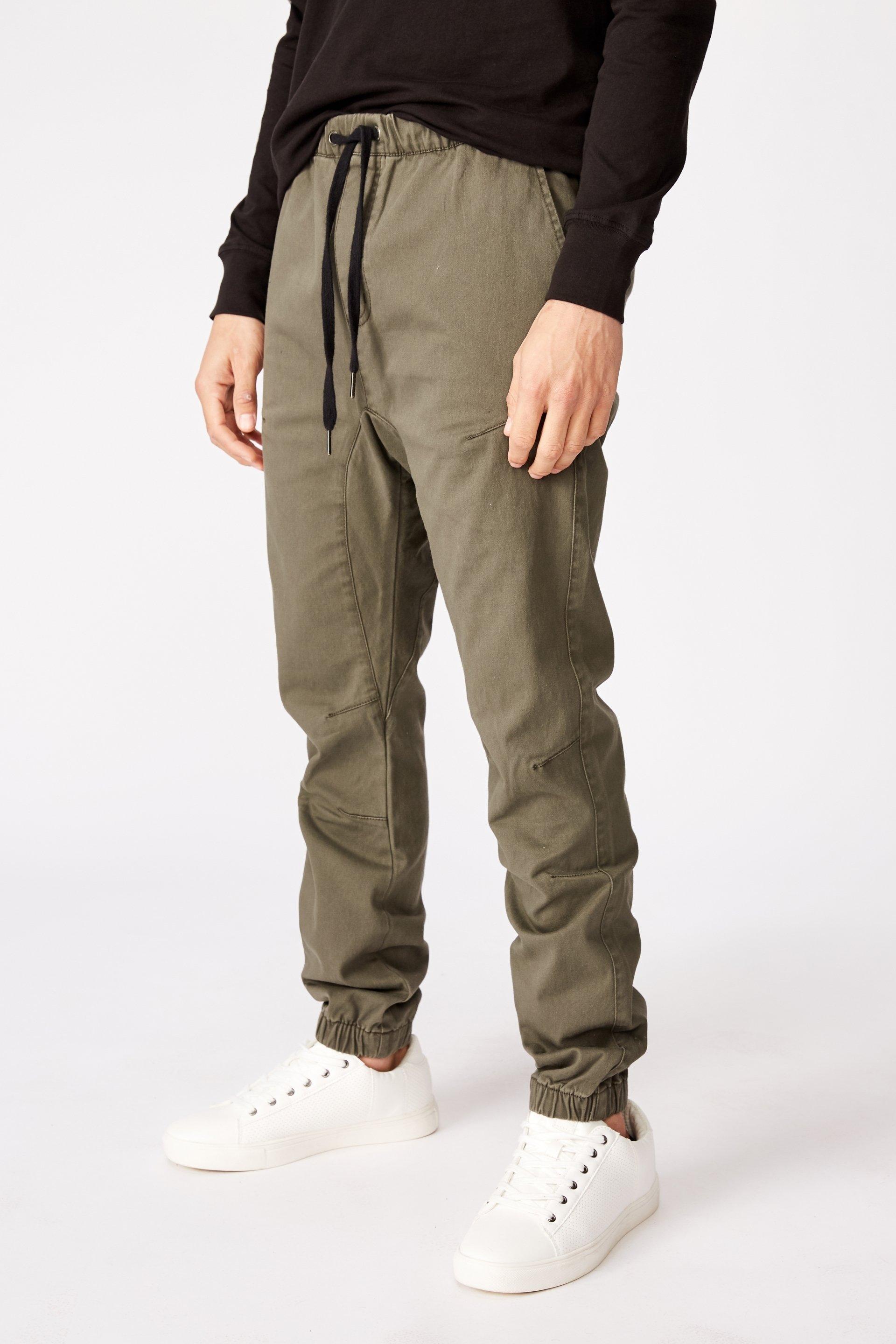 Drake cuffed pant - washed olive 1 Cotton On Pants & Chinos ...