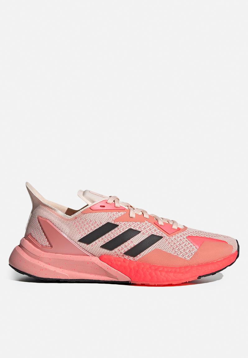 black pink adidas trainers