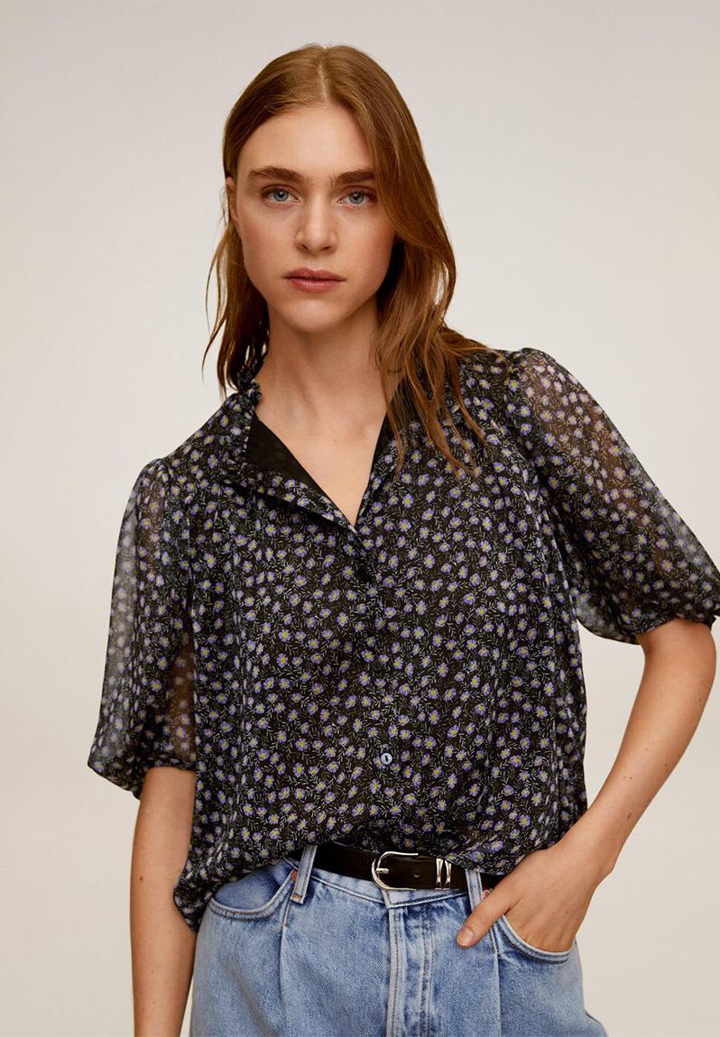 Pia blouse - black MANGO Blouses | Superbalist.com