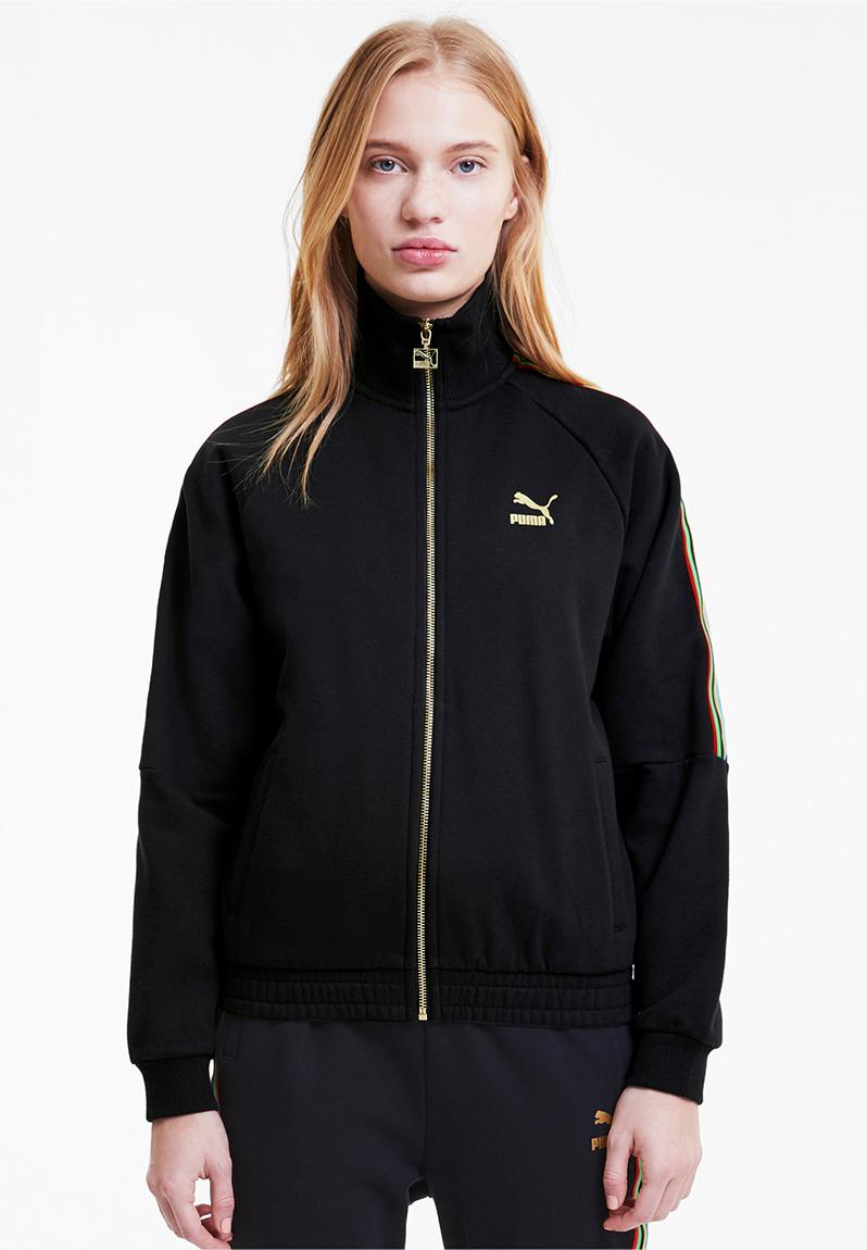 Tfs track jacket - puma black \u0026 gold 