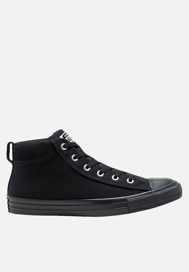 Chuck taylor all star street mid - black/black/black Converse Sneakers ...