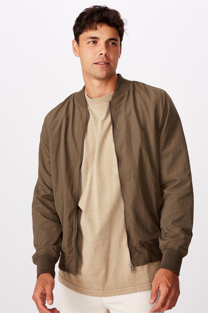 Resort bomber jacket - textured khaki Cotton On Jackets | Superbalist.com