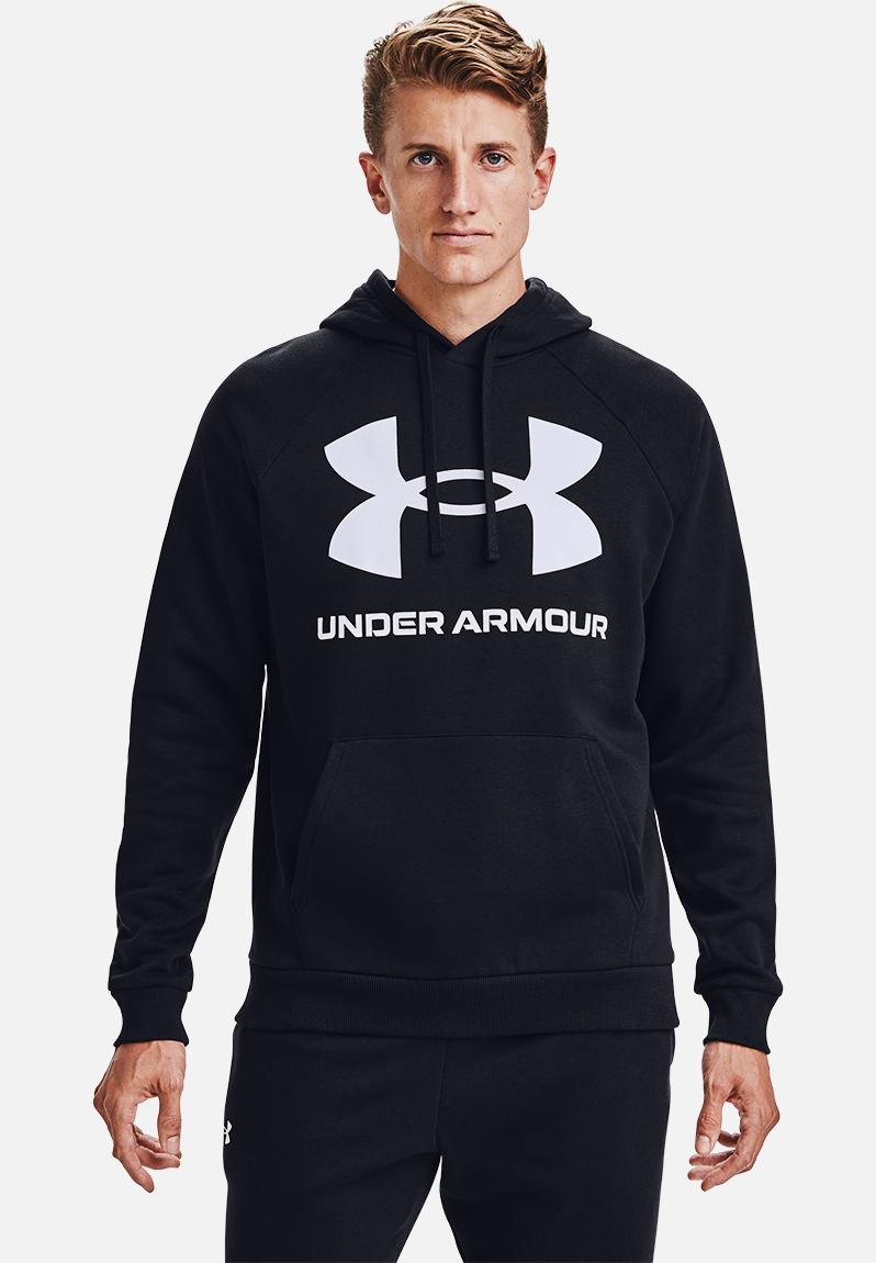 Ua rival fleece big logo hoodie - black Under Armour Hoodies, Sweats ...