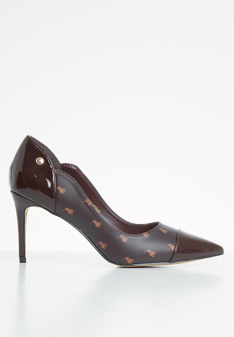 Hailey monogram court - brown POLO Heels | Superbalist.com