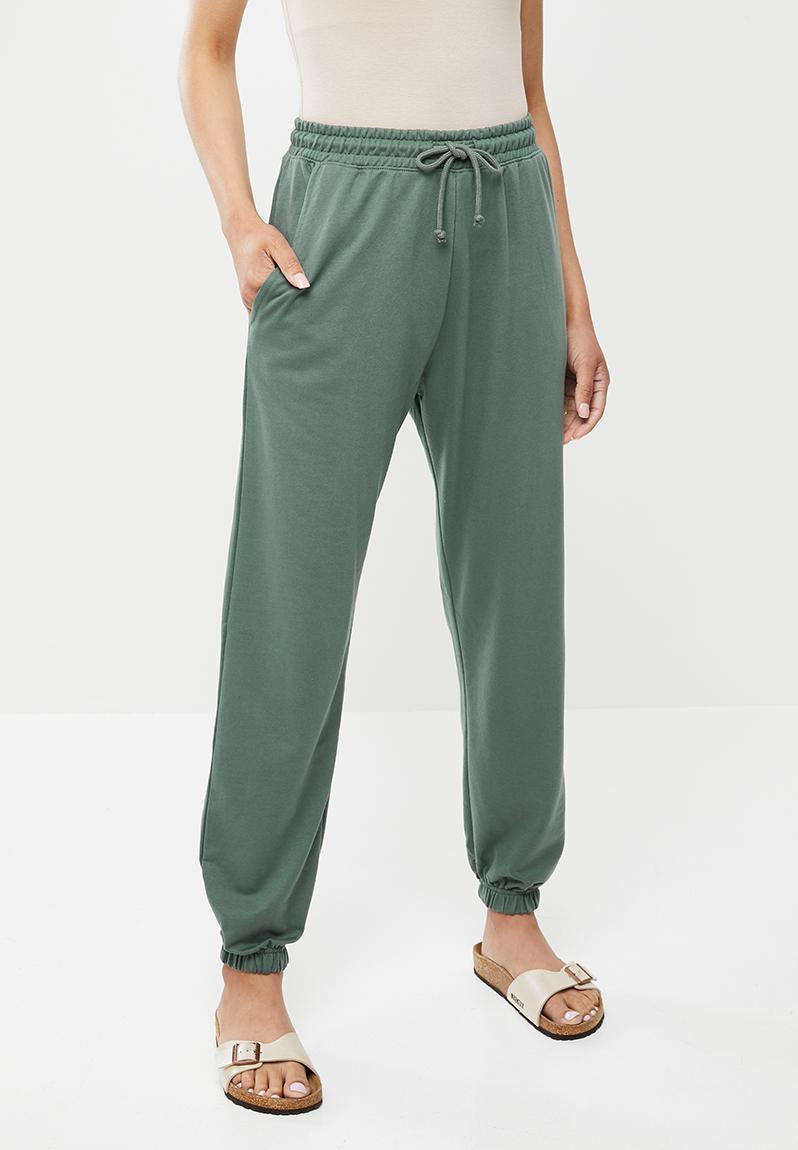 missguided green joggers