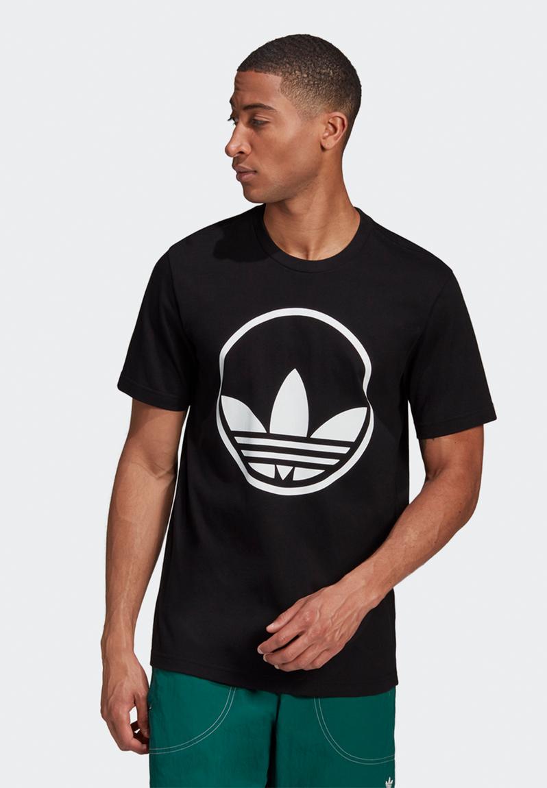 Circle trefoil short sleeve tee - black adidas Originals T-Shirts ...