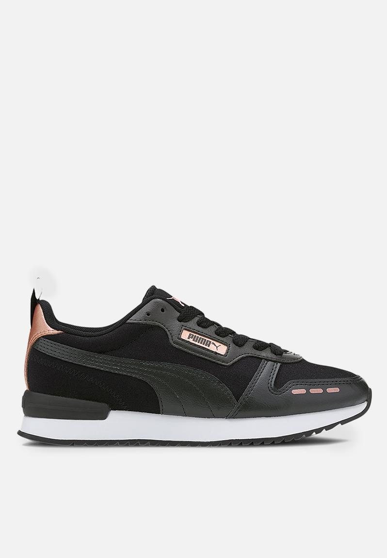 puma black rose gold sneakers