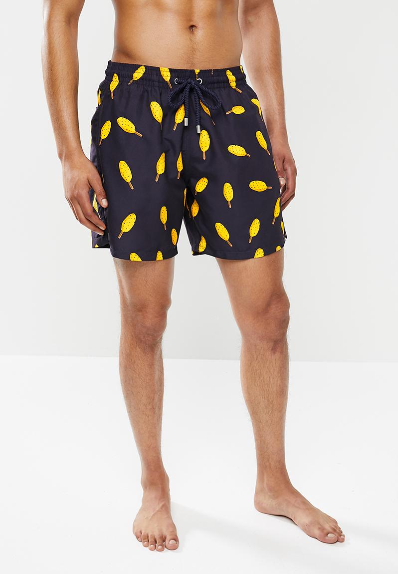 Granadilla lolly shorts - navy & yellow Granadilla Swimwear ...