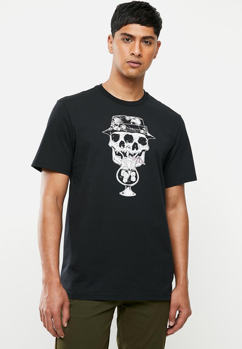 Converse palm print skull tee - black Converse T-Shirts & Vests ...