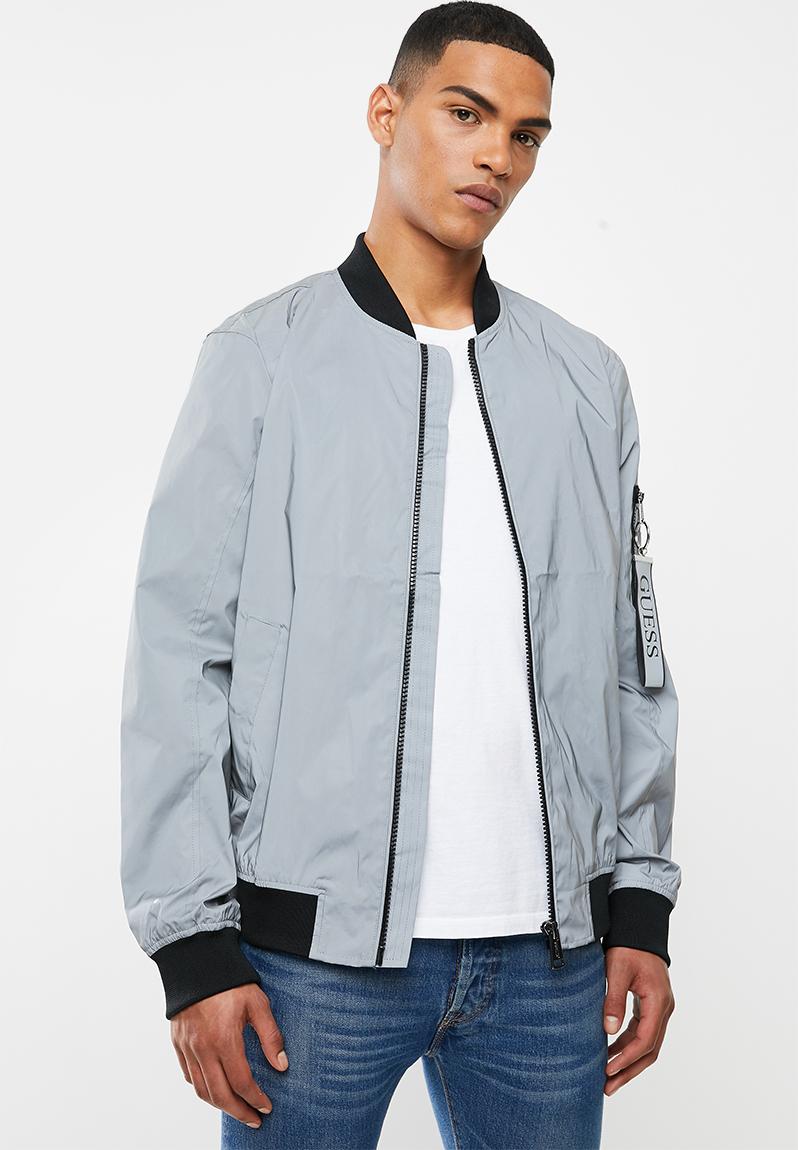 Reflective city bomber - silver1 GUESS Jackets | Superbalist.com