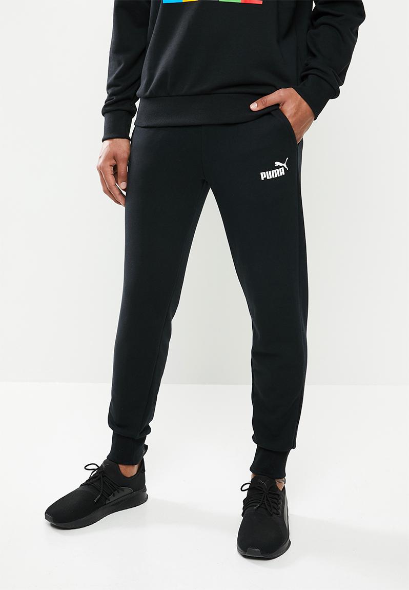 mens black puma sweatpants