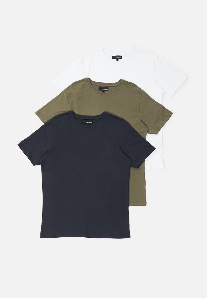 3-Pack nate crew neck tee - multi Superbalist T-Shirts & Vests ...