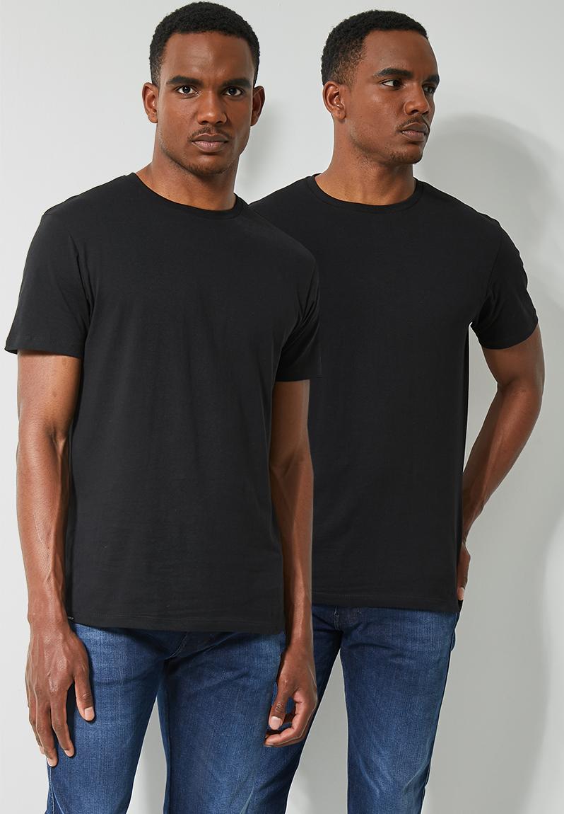 2-Pack nate crew neck tee - black Superbalist T-Shirts & Vests ...