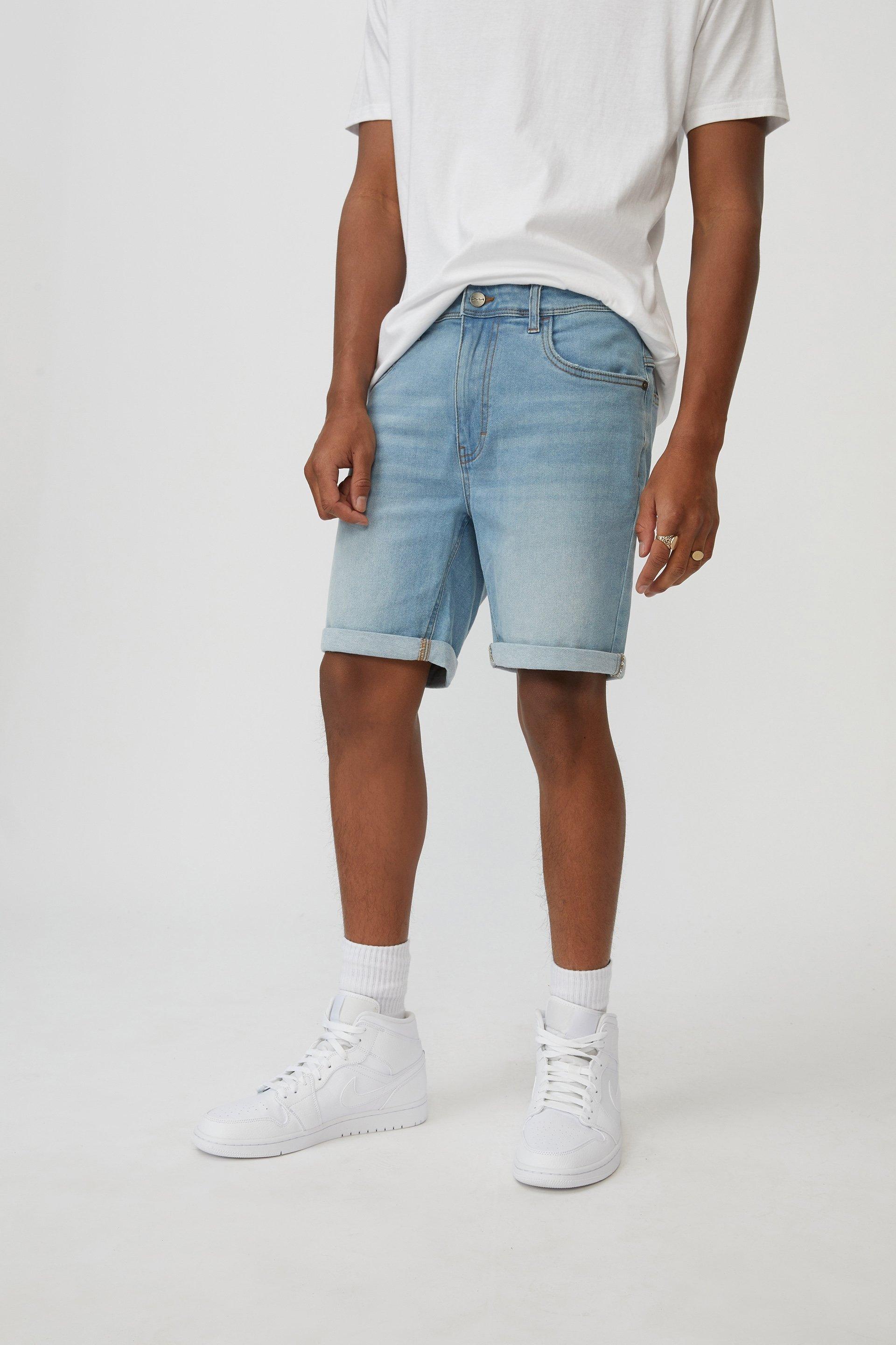 Slim cut denim short - cali blue Factorie Shorts | Superbalist.com