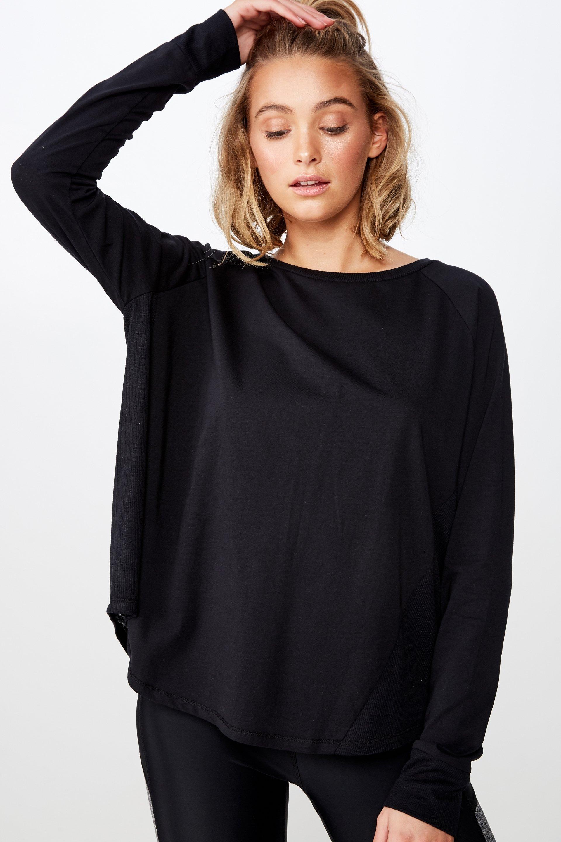 Active rib long sleeve top - black Cotton On T-Shirts | Superbalist.com