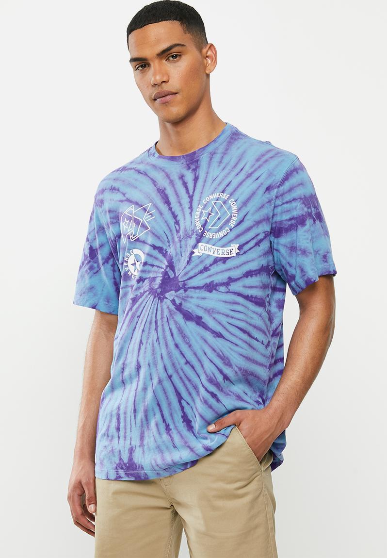 Converse tie dye multi graphic tee - blue Converse T-Shirts & Vests ...