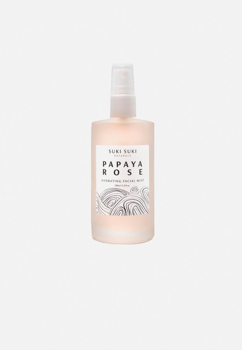 Papaya Rose Hydrating Facial Mist - 100ml Suki Suki Naturals Skincare ...