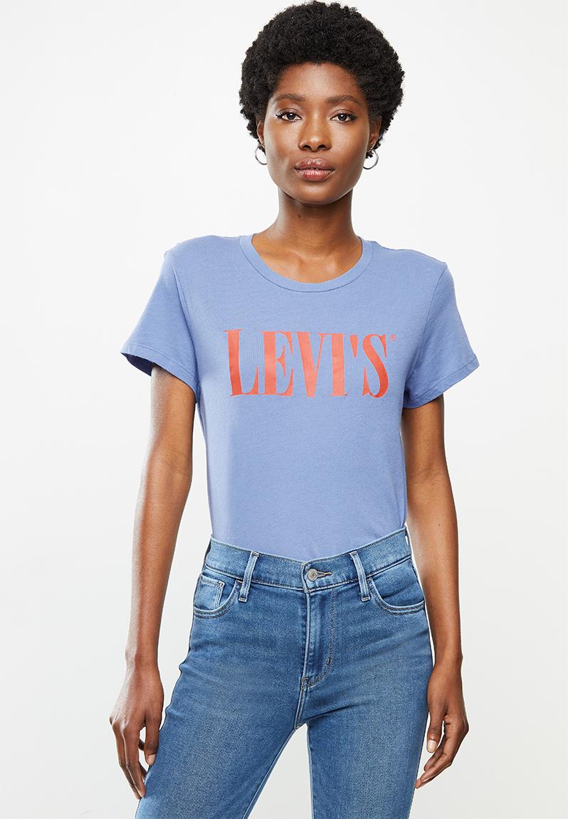 The perfect tee serif logo - blue colony Levi’s® T-Shirts, Vests ...