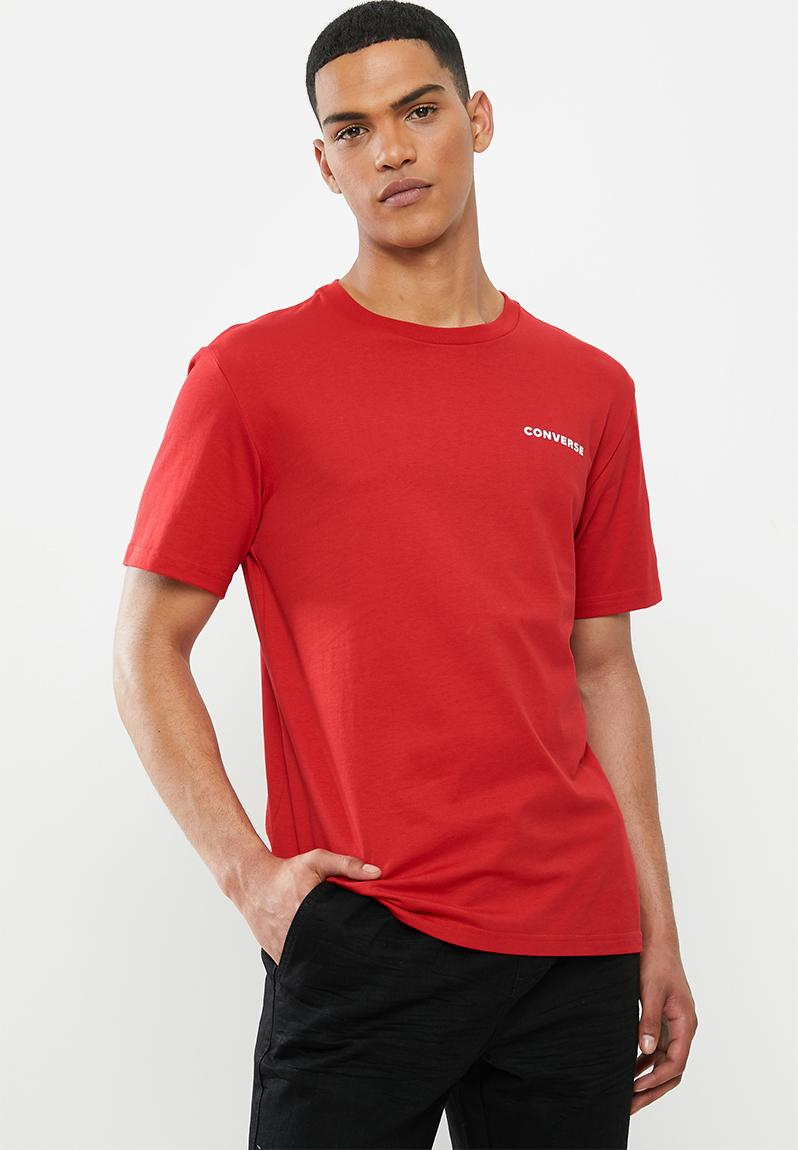 red converse t shirt women's