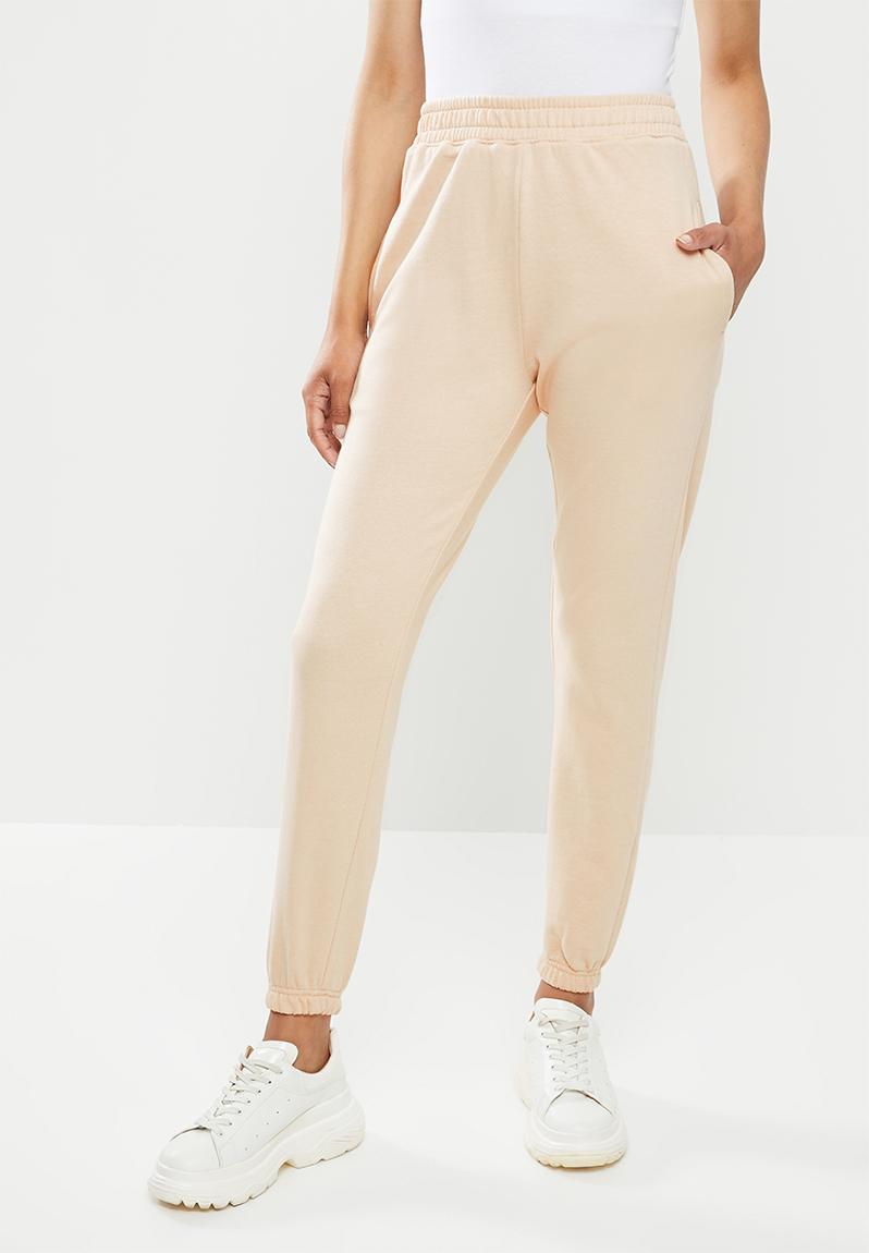 Basic jogger - stone Missguided Trousers | Superbalist.com