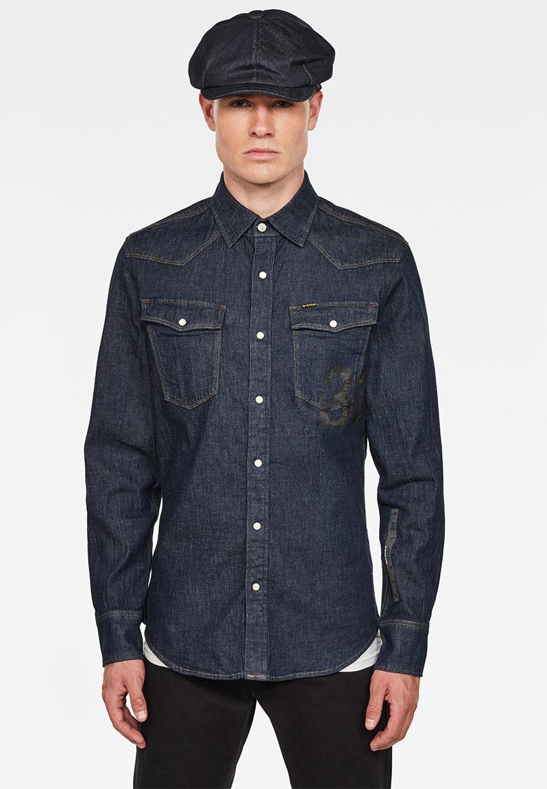 3301 Slim long sleeve shirt - rinsed G-Star RAW Shirts | Superbalist.com