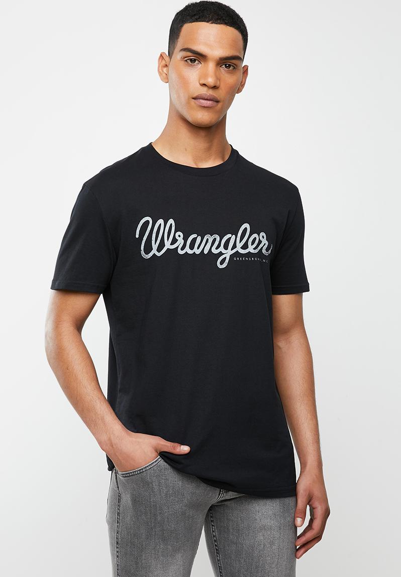 Classic tee - black/black Wrangler T-Shirts & Vests | Superbalist.com