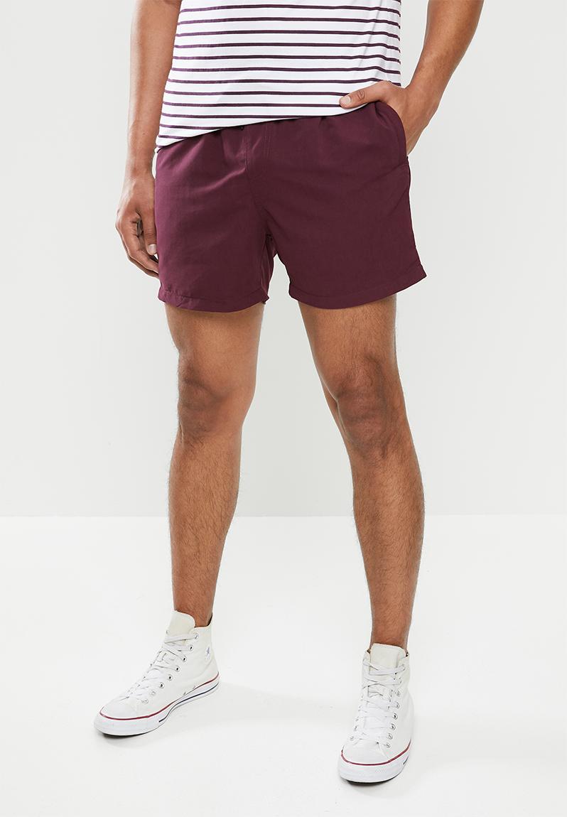 Resort short - burgundy Factorie Shorts | Superbalist.com