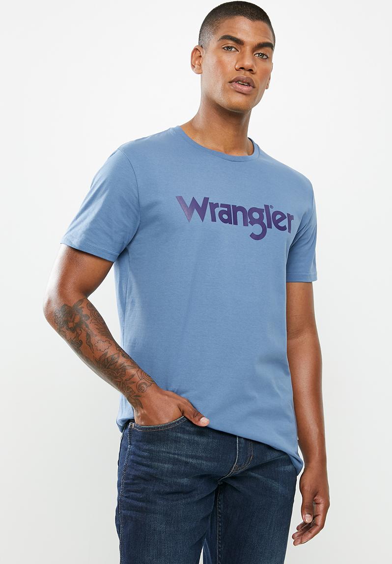 Kabel tee - copen blue Wrangler T-Shirts & Vests | Superbalist.com