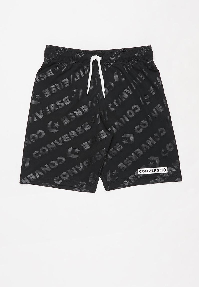 Wordmark jacquard short - black Converse Shorts | Superbalist.com