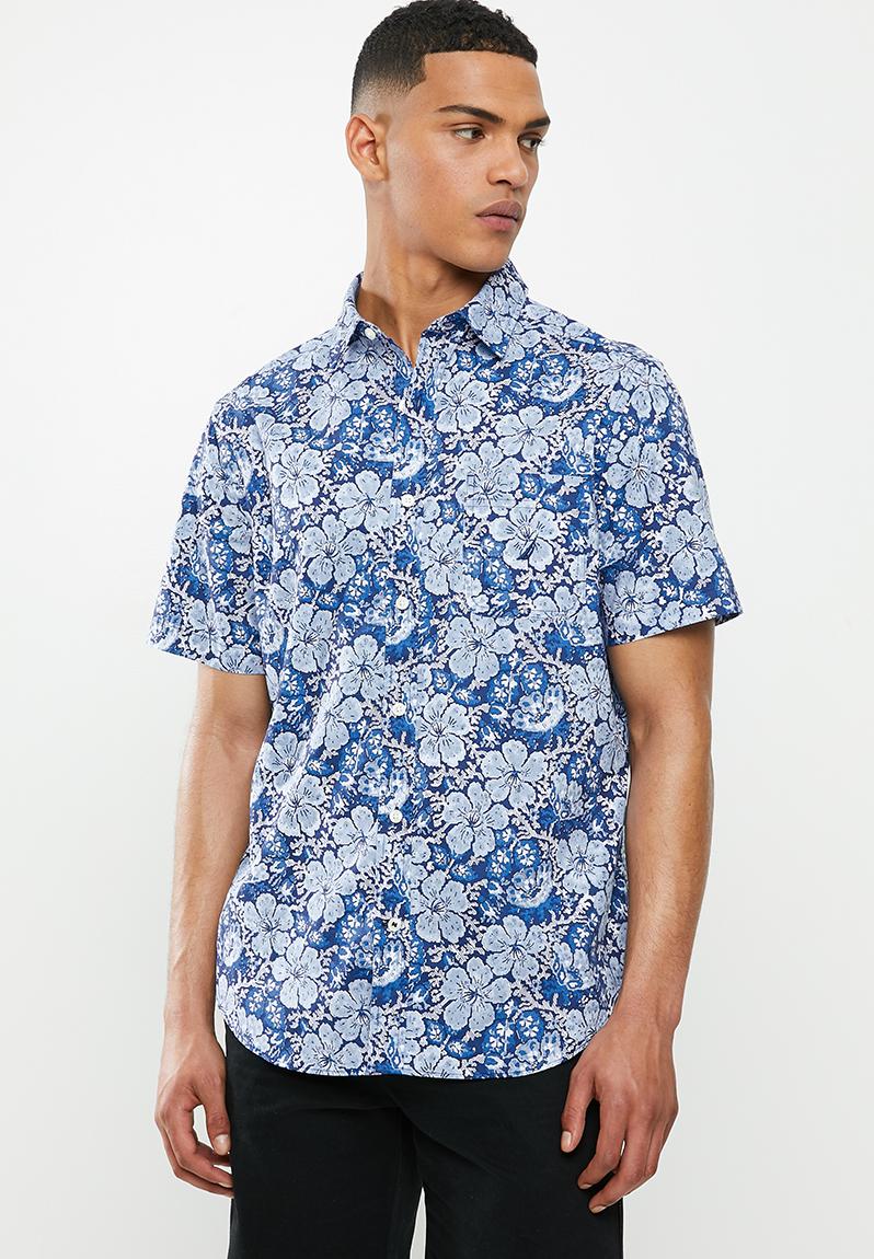 Floral print shirt - blue & white Nautica Shirts | Superbalist.com
