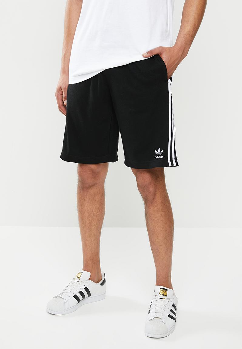 3-Stripe shorts - black & white adidas Originals Sweatpants & Shorts ...