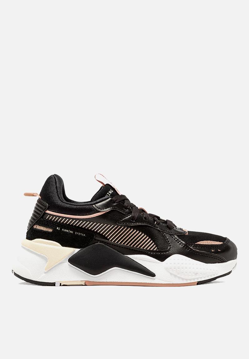 puma black rose gold sneakers