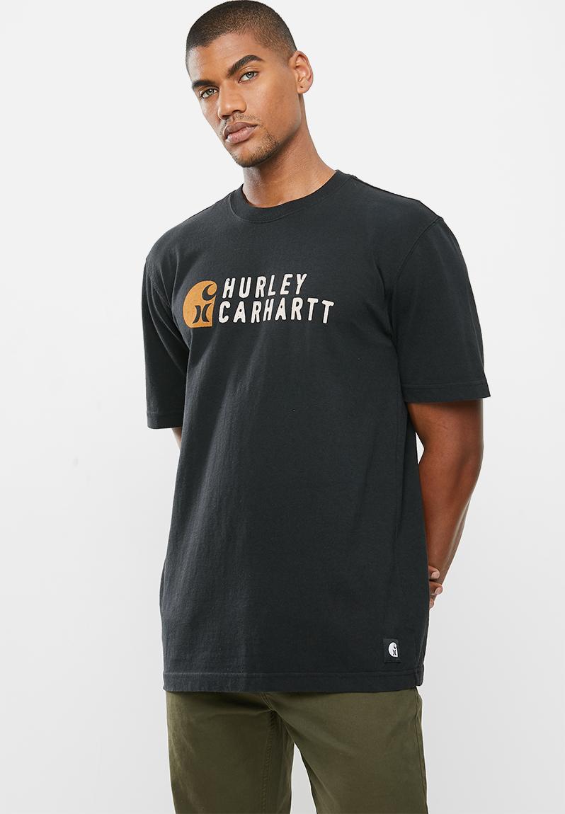 Carhartt stacked short sleeve tee - black Hurley T-Shirts & Vests ...