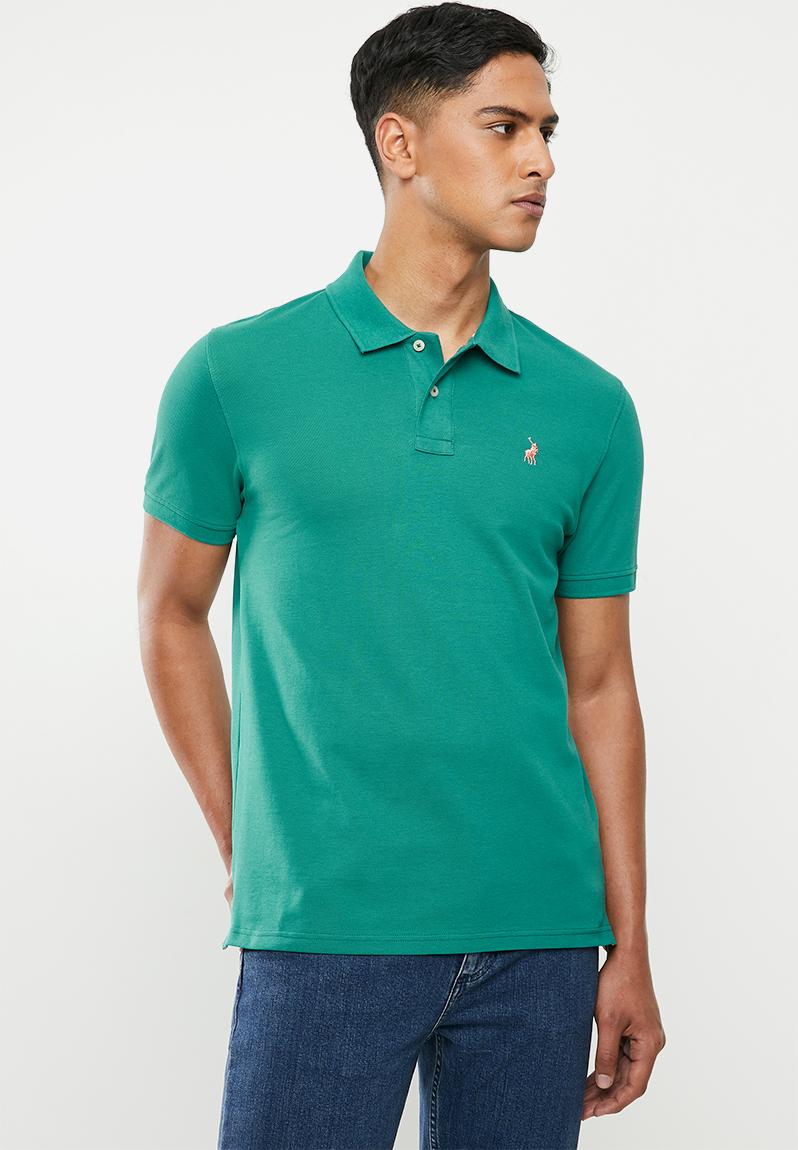 Carter custom fit pique golfer - teal POLO T-Shirts & Vests ...