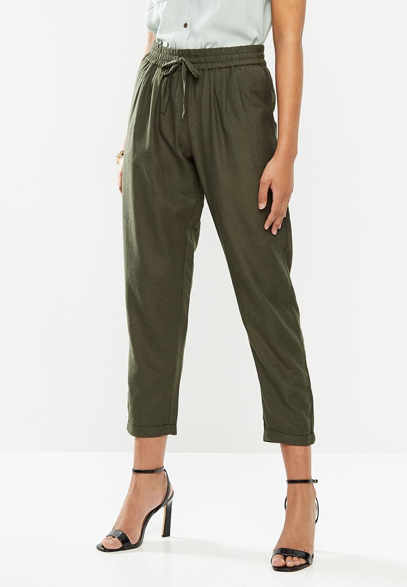 Viva life pant - olive ONLY Trousers | Superbalist.com