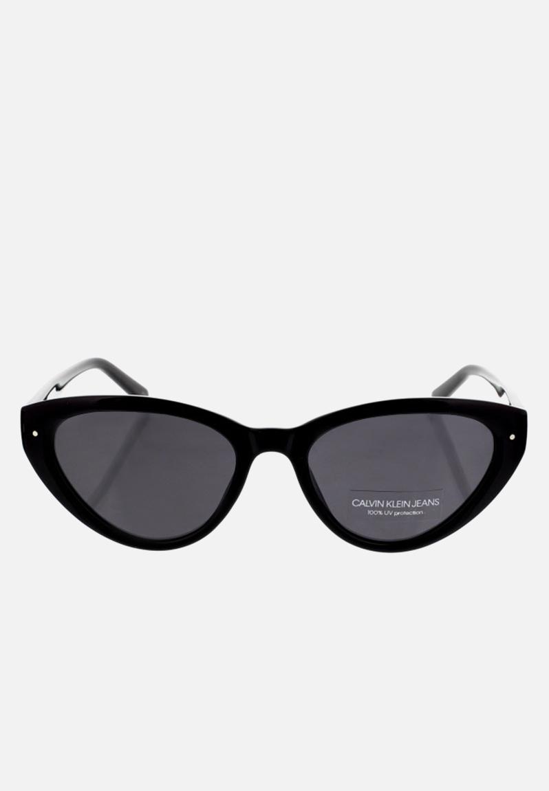 Calvin Klein Jeans Cat Eye Sunglasses 54 19 140 Black Calvin Klein Jeans Dnu Eyewear 2503