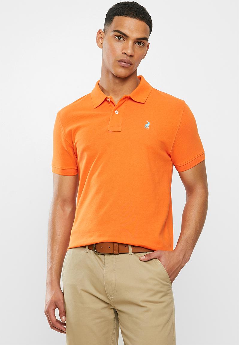 Carter custom fit ss pique golfer - orange POLO T-Shirts & Vests ...