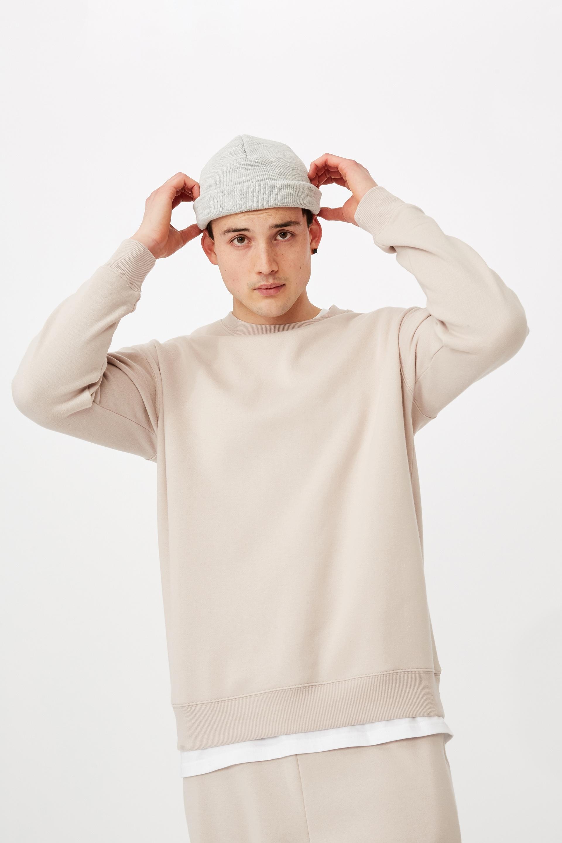 HOODIE SAW OVERSIZE BEIGE 4965