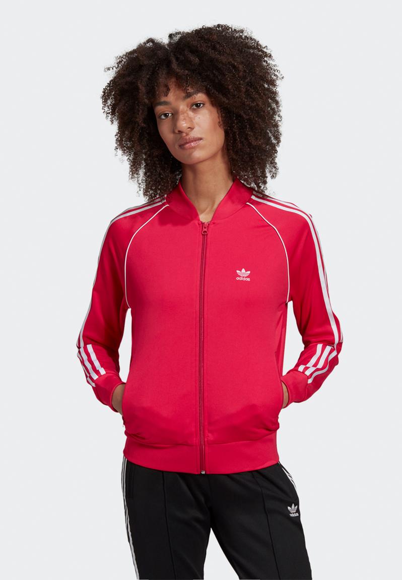 Sst tracktop - power pink/white adidas Originals Hoodies, Sweats ...