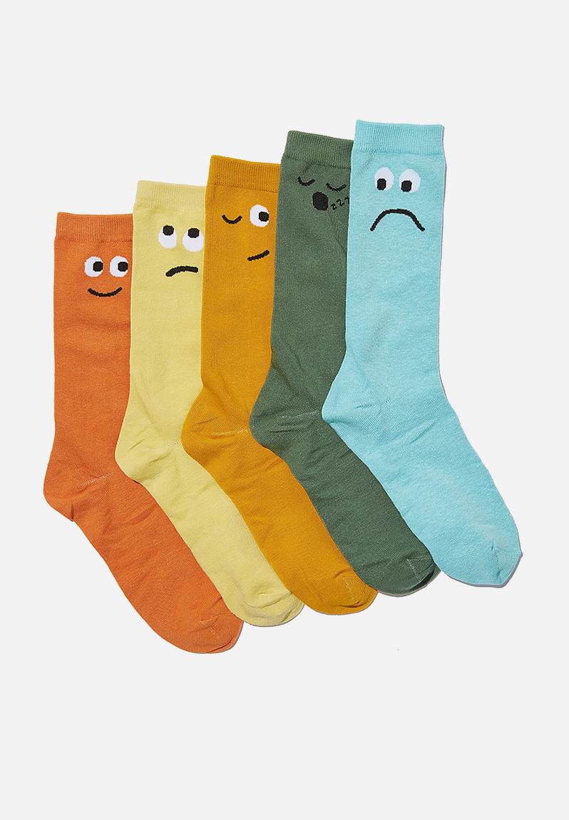 Faces box socks - multi Cotton On Socks | Superbalist.com