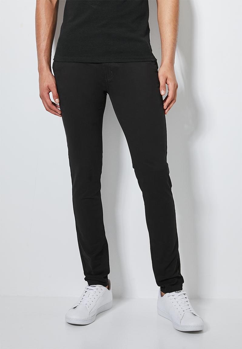 Marshall skinny chino - black/black Superbalist Pants & Chinos | Superbalist.com