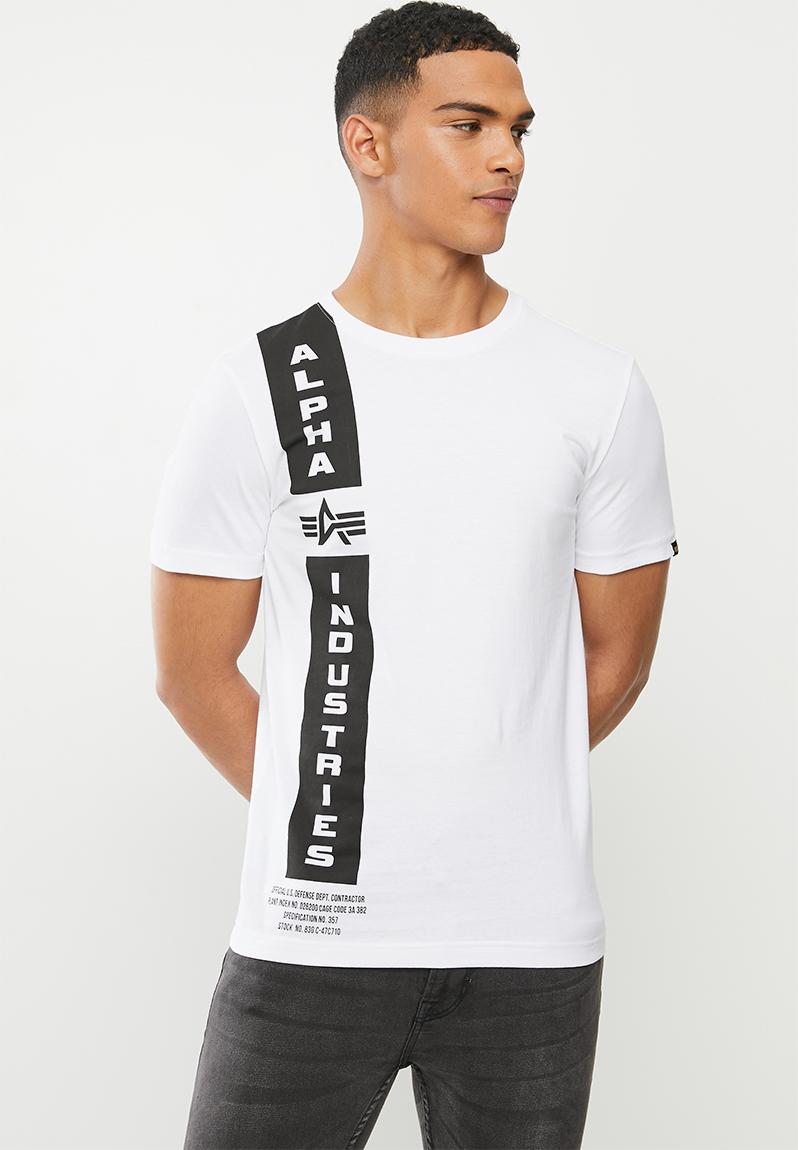 Alpha defense tee - white Alpha Industries T-Shirts & Vests ...