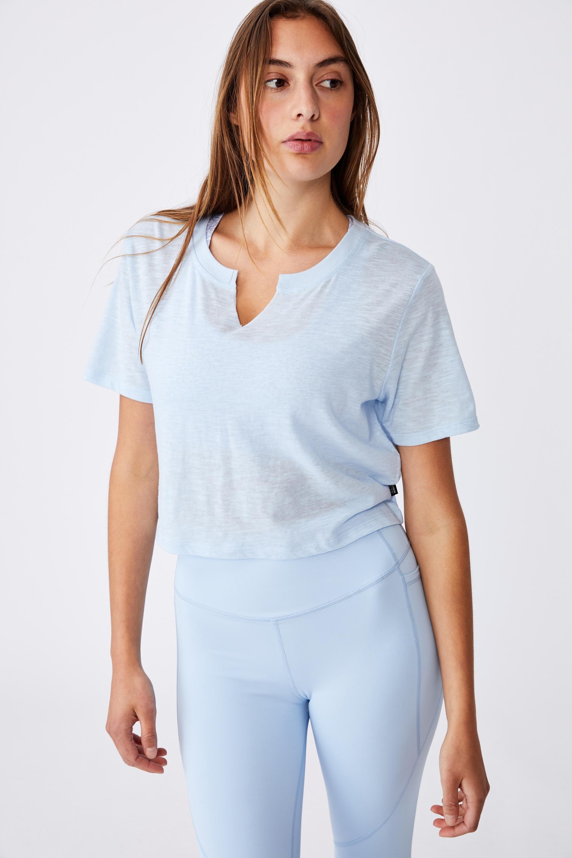 All things fabulous cropped tshirt - baby blue Cotton On T-Shirts ...