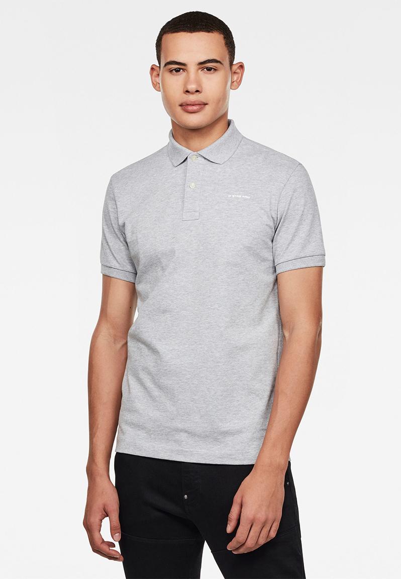 Oluv slim s\s polo - grey G-Star RAW T-Shirts & Vests | Superbalist.com