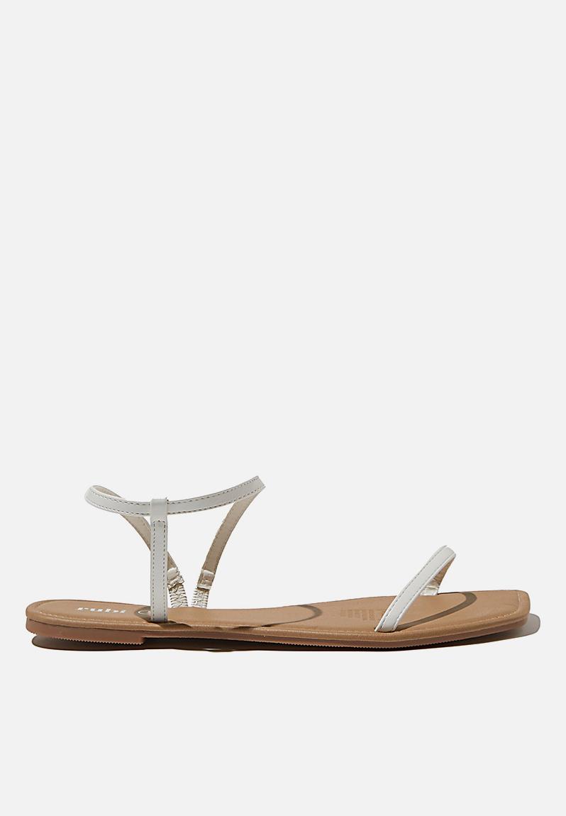 Everyday eden fine strap sandal - white pu Cotton On Sandals & Flip ...